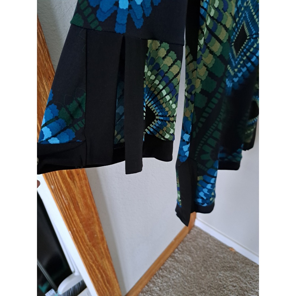 Wear It Womens 3/4 Sleeve Geometric Diamond Print Scoop Neck Blouse Top Size 2 - Picture 4 of 4